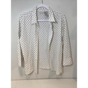 white stag ladies blouses M(8/10) Gold Polka Dots